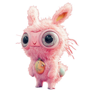 Plush Illustration Vinyl Car Decal Sticker – Waterproof & UV-Resistant 8"