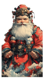 Cute Wealth God Vinyl Car Decal Sticker – Waterproof & UV-Resistant 8"