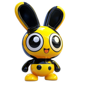 Colorful Nintendo Rabbit Vinyl Car Decal Sticker – Waterproof & UV-Resistant 8"