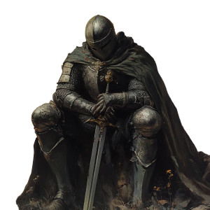 Questing Knight Vinyl Car Decal Sticker – Waterproof & UV-Resistant 8"