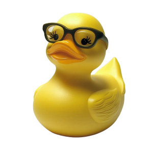 Yellow Rubber Ducky V7 Vinyl Car Decal Sticker – Waterproof & UV-Resistant 8"