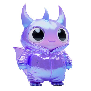 Cute Translucent Monsters Vinyl Car Decal Sticker – Waterproof & UV-Resistant 8"