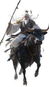 Fantasy Elder Sage Vinyl Car Decal Sticker – Waterproof & UV-Resistant 8"