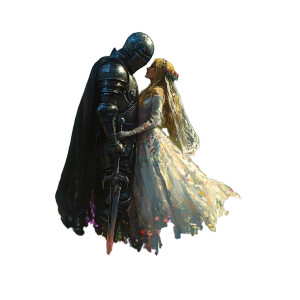 Fantasy Knight & Princess Vinyl Car Decal Sticker – Waterproof & UV-Resistant 8" Fantasy Knight & Princess Vinyl Car Decal Sticker – Waterproof & UV-Resistant 8"