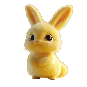 Yellow Pixar Bunny Vinyl Car Decal Sticker – Waterproof & UV-Resistant 8" Yellow Pixar Bunny Vinyl Car Decal Sticker – Waterproof & UV-Resistant 8"