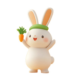 Cute Rabbit Character Vinyl Car Decal Sticker – Waterproof & UV-Resistant 8" Cute Rabbit Character Vinyl Car Decal Sticker – Waterproof & UV-Resistant 8"