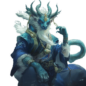 Azure Dragon Sailor Vinyl Car Decal Sticker – Waterproof & UV-Resistant 8"