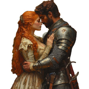 Medieval Knight Couple Vinyl Car Decal Sticker – Waterproof & UV-Resistant 8" Medieval Knight Couple Vinyl Car Decal Sticker – Waterproof & UV-Resistant 8"