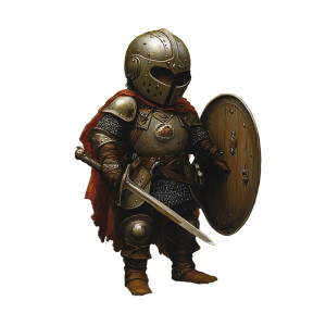 Fantasy Halfling Knight Vinyl Car Decal Sticker – Waterproof & UV-Resistant 8" Fantasy Halfling Knight Vinyl Car Decal Sticker – Waterproof & UV-Resistant 8"