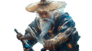 Ancient Chinese Captain Vinyl Car Decal Sticker – Waterproof & UV-Resistant 8"