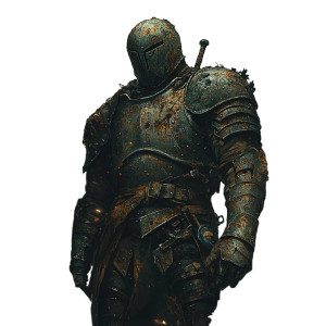 Battle-Worn Warrior Vinyl Car Decal Sticker – Waterproof & UV-Resistant 8"