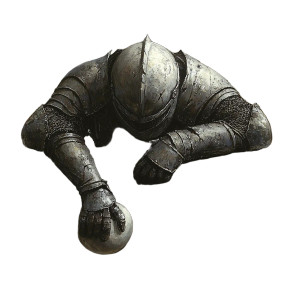 Sad Knight Dropping Vinyl Car Decal Sticker – Waterproof & UV-Resistant 8"