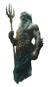 Poseidon'S Wrath Vinyl Car Decal Sticker – Waterproof & UV-Resistant 8"