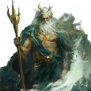 Poseidon Vinyl Car Decal Sticker – Waterproof & UV-Resistant 8" Poseidon Vinyl Car Decal Sticker – Waterproof & UV-Resistant 8"