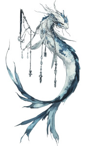 Mythical Spirit Eel Vinyl Car Decal Sticker – Waterproof & UV-Resistant 8"