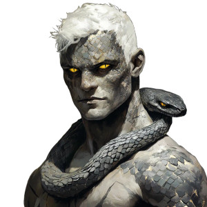 Barbarian With Snake Traits Vinyl Car Decal Sticker – Waterproof & UV-Resistant 8" Barbarian With Snake Traits Vinyl Car Decal Sticker – Waterproof & UV-Resistant 8"