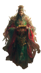 Chinese Wealth God V13 Vinyl Car Decal Sticker – Waterproof & UV-Resistant 8"