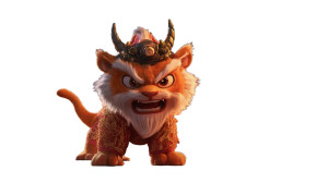 Mythical Lion-Dragon Vinyl Car Decal Sticker – Waterproof & UV-Resistant 8"