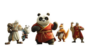 Martial Arts Panda Vinyl Car Decal Sticker – Waterproof & UV-Resistant 8"