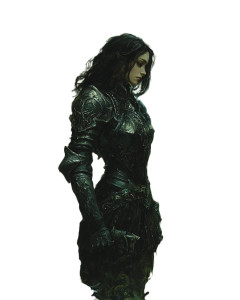 Female Knight V2 Vinyl Car Decal Sticker – Waterproof & UV-Resistant 8"