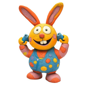 Cartoony Claymation Bunny Vinyl Car Decal Sticker – Waterproof & UV-Resistant 8" Cartoony Claymation Bunny Vinyl Car Decal Sticker – Waterproof & UV-Resistant 8"