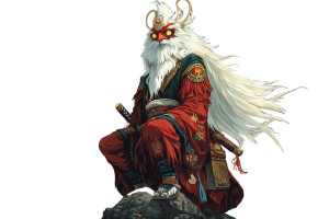 Mystical Tengu Illuminati Vinyl Car Decal Sticker – Waterproof & UV-Resistant 8"