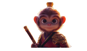 Monkey God Chibi Vinyl Car Decal Sticker – Waterproof & UV-Resistant 8" Monkey God Chibi Vinyl Car Decal Sticker – Waterproof & UV-Resistant 8"