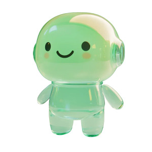 Futuristic Cute Ip Vinyl Car Decal Sticker – Waterproof & UV-Resistant 8"