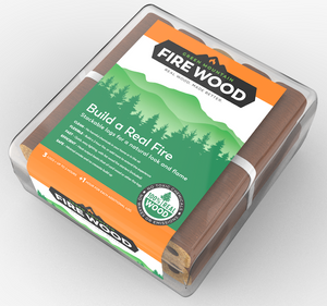 Green Mountain Firewood | Clean and Safe Fire Logs for Stove, Fireplace, and Fire Pit | Easy Lighting, Burns Hotter, Less Smoke | Bug and Mold Free | Set of 8 Logs