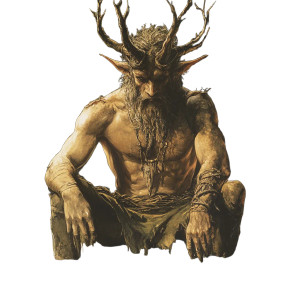 Fantasy Satyr V2 Vinyl Car Decal Sticker – Waterproof & UV-Resistant 8"