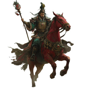 Lü Bu Riding Vinyl Car Decal Sticker – Waterproof & UV-Resistant 8"