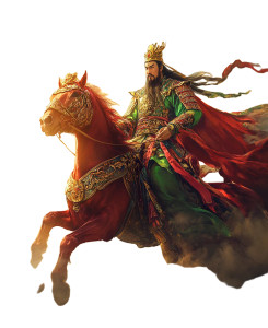 Guan Yu Riding V4 Vinyl Car Decal Sticker – Waterproof & UV-Resistant 8"