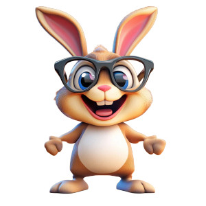 Happy Rabbit Glasses Vinyl Car Decal Sticker – Waterproof & UV-Resistant 8" Happy Rabbit Glasses Vinyl Car Decal Sticker – Waterproof & UV-Resistant 8"