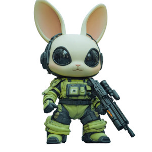 Cyberpunk Chibi Rabbit Vinyl Car Decal Sticker – Waterproof & UV-Resistant 8" Cyberpunk Chibi Rabbit Vinyl Car Decal Sticker – Waterproof & UV-Resistant 8"