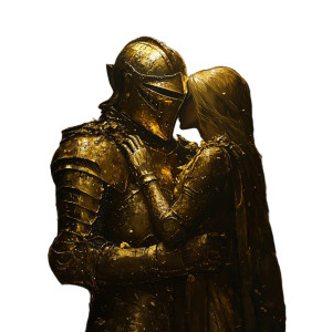 Golden Knight'S Reunion Vinyl Car Decal Sticker – Waterproof & UV-Resistant 8"