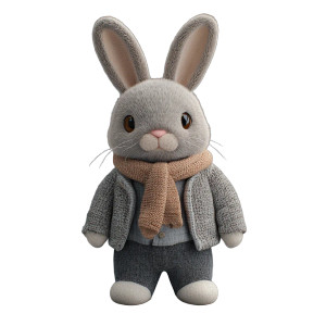 Plush Rabbit Doll Vinyl Car Decal Sticker – Waterproof & UV-Resistant 8" Plush Rabbit Doll Vinyl Car Decal Sticker – Waterproof & UV-Resistant 8"