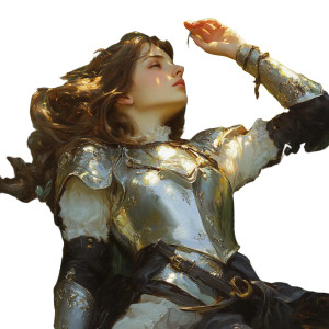 Rococo Warrior Serenity Vinyl Car Decal Sticker – Waterproof & UV-Resistant 8"