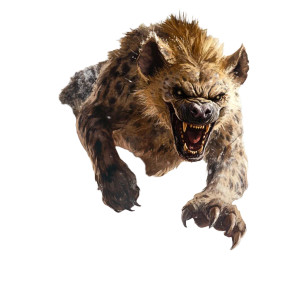 War Hyena Battle Vinyl Car Decal Sticker – Waterproof & UV-Resistant 8"