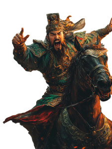 General Zhang Fei Vinyl Car Decal Sticker – Waterproof & UV-Resistant 8"