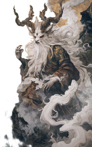 Mythical Mountain Beast Vinyl Car Decal Sticker – Waterproof & UV-Resistant 8"