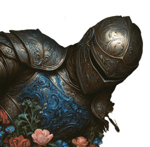 Armored Knight Resting V3 Vinyl Car Decal Sticker – Waterproof & UV-Resistant 8"