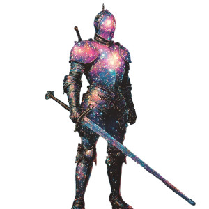 Galactic Knight Vinyl Car Decal Sticker – Waterproof & UV-Resistant 8" Galactic Knight Vinyl Car Decal Sticker – Waterproof & UV-Resistant 8"