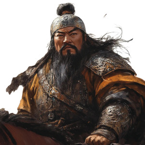 Genghis Khan Vinyl Car Decal Sticker – Waterproof & UV-Resistant 8"