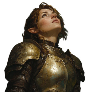 Elf Knight Portrait Vinyl Car Decal Sticker – Waterproof & UV-Resistant 8"