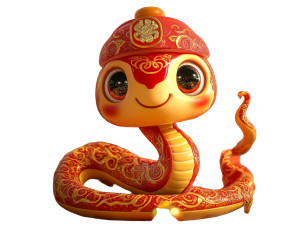 Cute Zodiac Snake V2 Vinyl Car Decal Sticker – Waterproof & UV-Resistant 8"