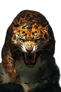 Evil Jaguar Vinyl Car Decal Sticker – Waterproof & UV-Resistant 8"