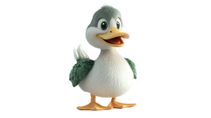 Realistic Pastel Duck Vinyl Car Decal Sticker – Waterproof & UV-Resistant 8"