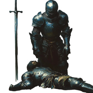 Victorious Knight V2 Vinyl Car Decal Sticker – Waterproof & UV-Resistant 8"