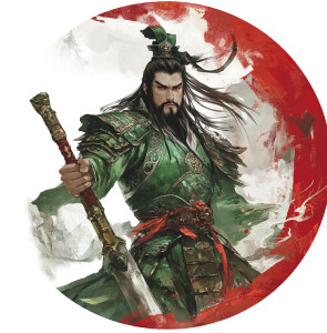 Guan Yu Logo Vinyl Car Decal Sticker – Waterproof & UV-Resistant 8"