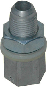 USA-Made RCI Fuel Cell Roll Over Valve | Straight #8 AN Hex Fitting | Aluminum Silver Valve